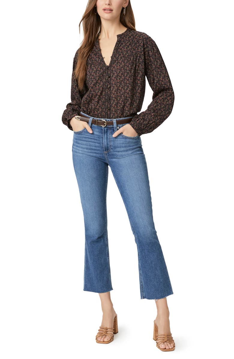 PAIGE Colette Raw Hem Crop Flare Jeans, Alternate, color, Starlet