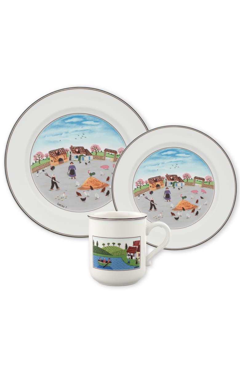 Villeroy & Boch Design Naif 18 Piece Dinnerware Set for 6, Alternate, color, Multi