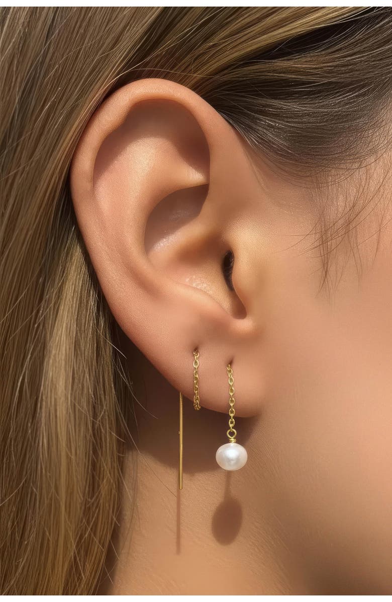 Astor & Orion Paloma Pearl Threaders, Alternate, color, Gold