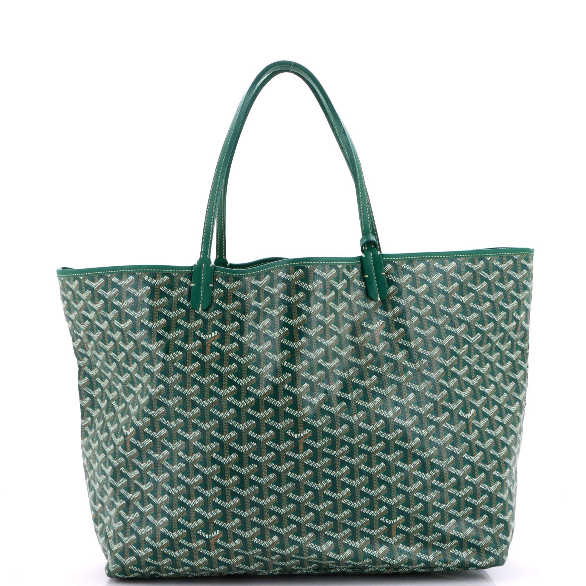 Pre-Owned Goyard Saint Louis Tote Claire Voie Coated Canvas GM, Alternate, color, Green