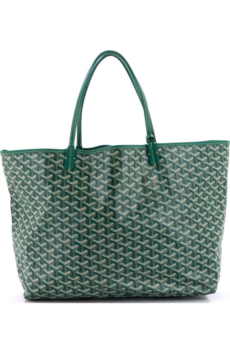 Pre-Owned Goyard Saint Louis Tote Claire Voie Coated Canvas GM, Alternate, color, Green