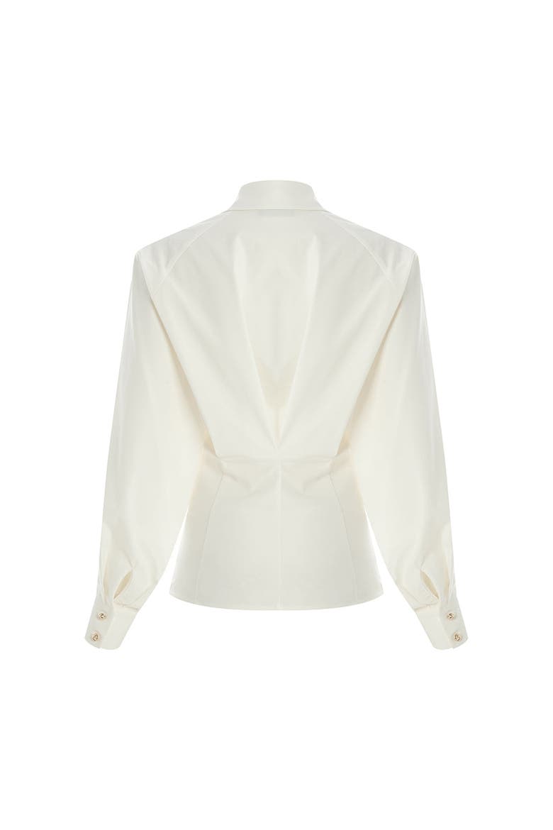Kamari Raglan Sleeve Shirt, Alternate, color, BONE