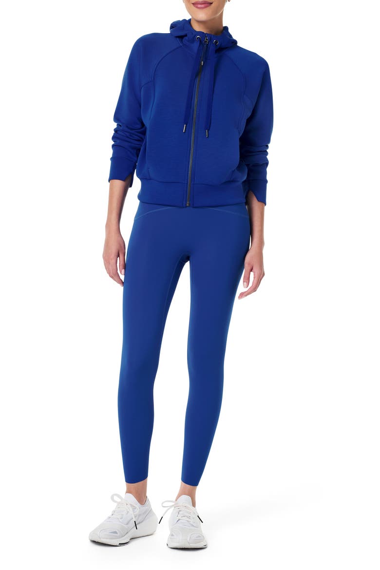 AirEssentials Zip-Up Hoodie, Alternate, color, CERULEAN BLUE