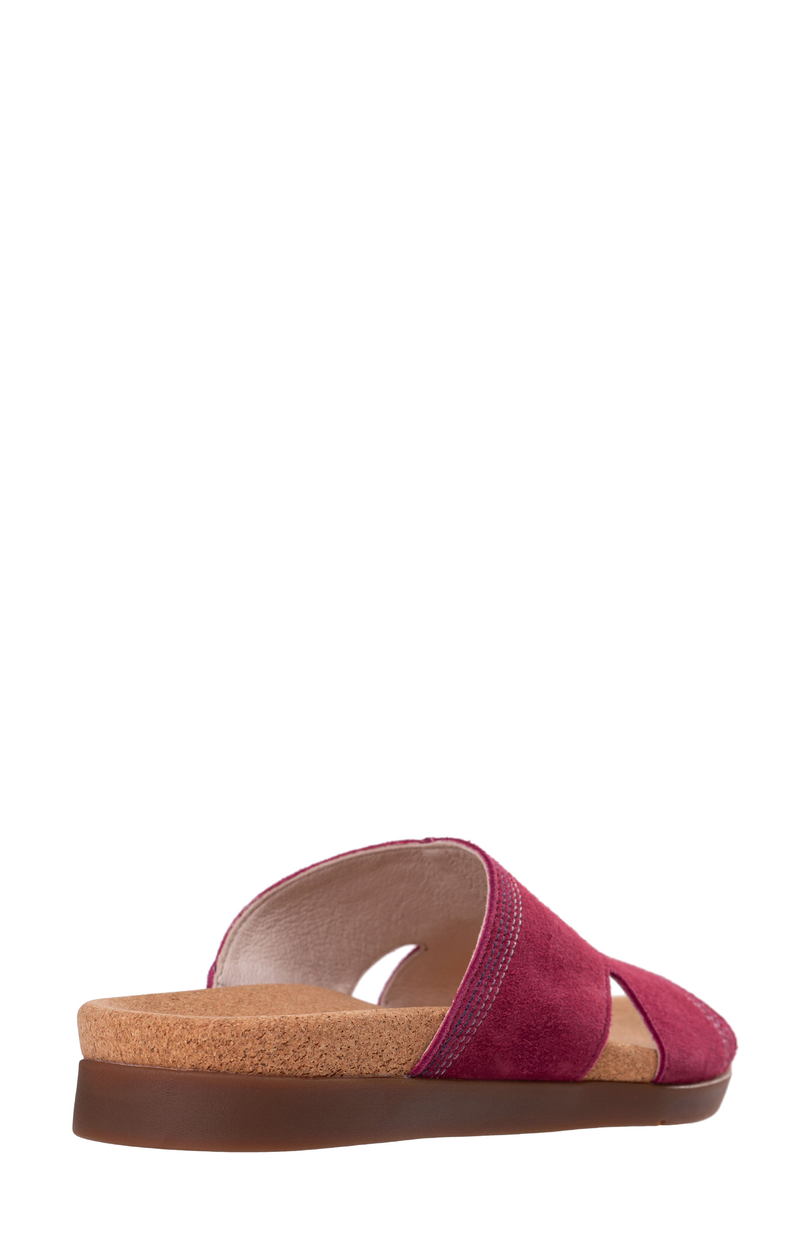 Palmetto Slide Sandal, Alternate, color, RED PLUM