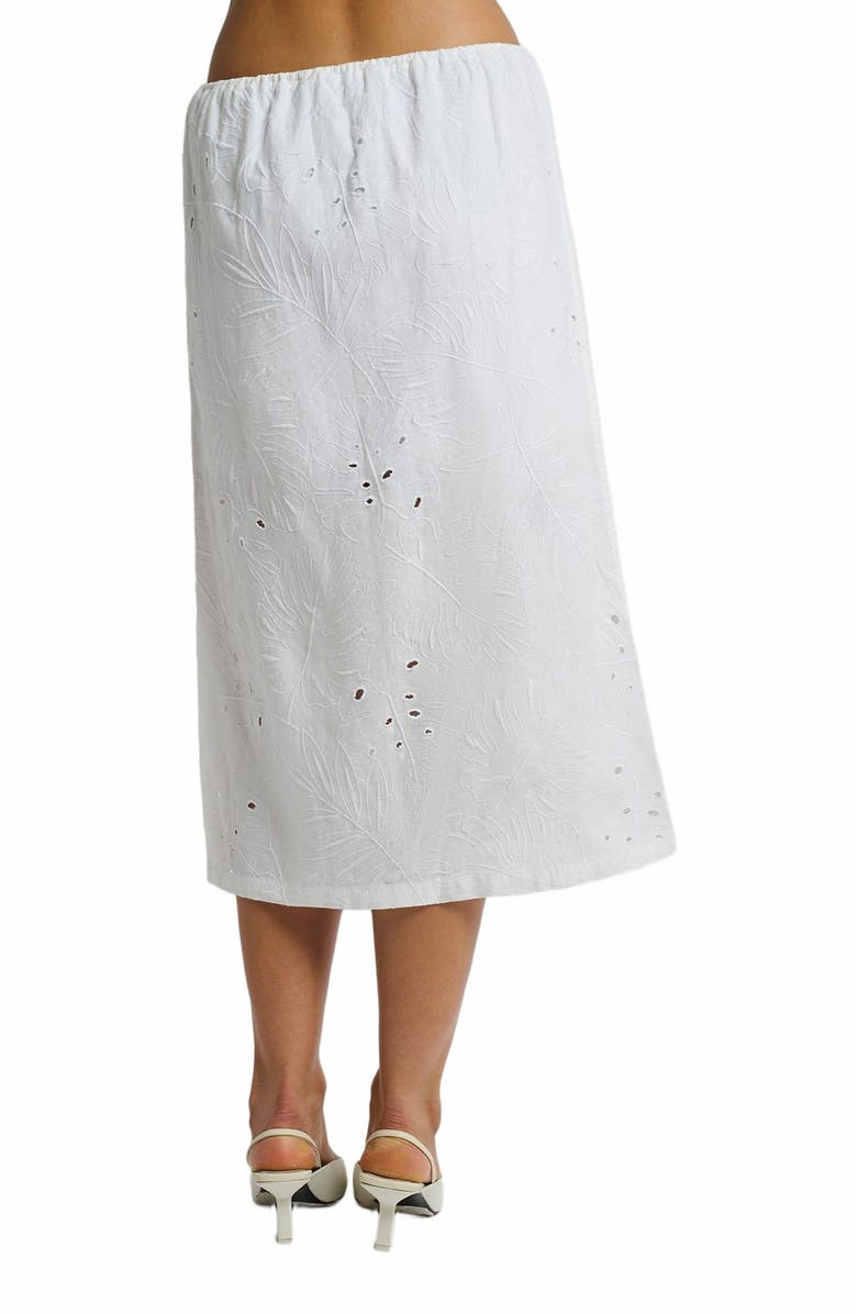 Onia Air Linen Midi Skirt, Alternate, color, 