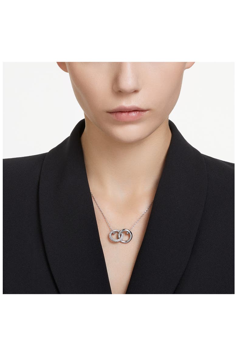 Dextera Interlink Pendant Necklace, Alternate, color, SILVER