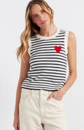 Chinti & Parker Pure Merino Heart Breton Tank