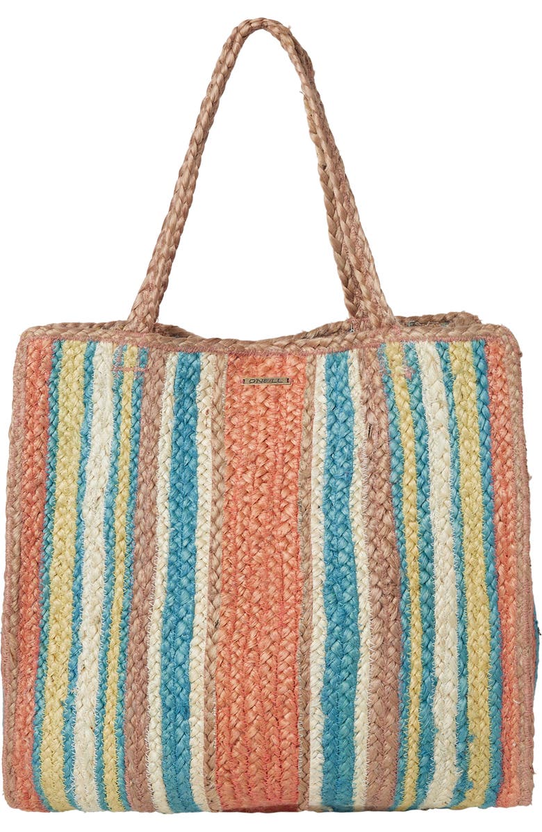 O'Neill Samara Woven Jute Tote, Main, color,