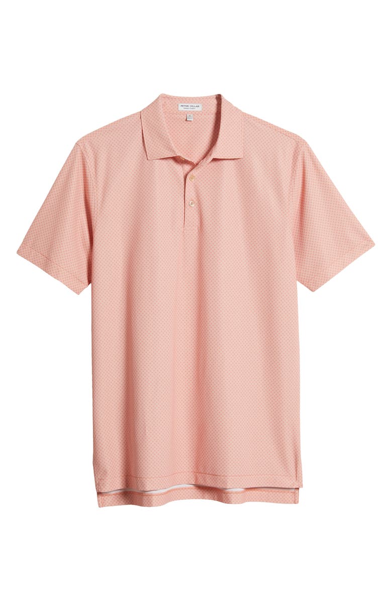 Peter Millar Quadratic Performance Neat Microprint Mesh Polo, Alternate, color, 