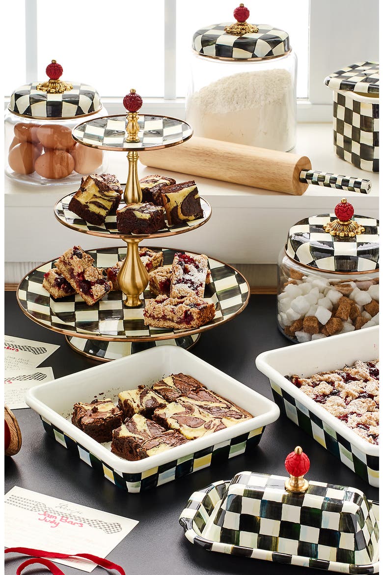 Courtly Check Baking Pan, Alternate, color, BLACK/ WHITE