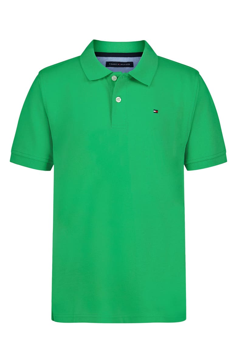 Tommy Hilfiger Kids' Ivy Cotton Knit Polo, Main, color, Island Green