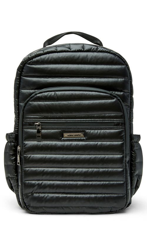 THINK ROYLN Headliner Quilted Backpack in Pearl Black 