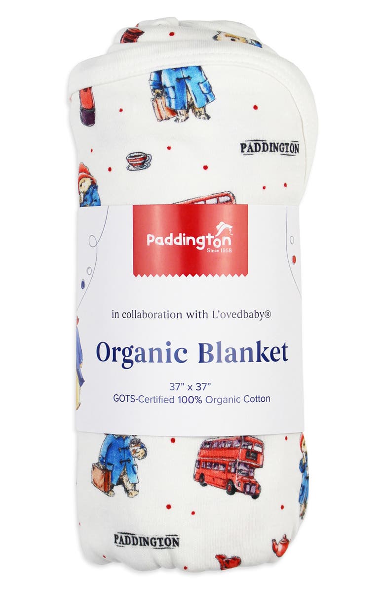 L'ovedbaby Organic Cotton Blanket, Alternate, color, London Paddington