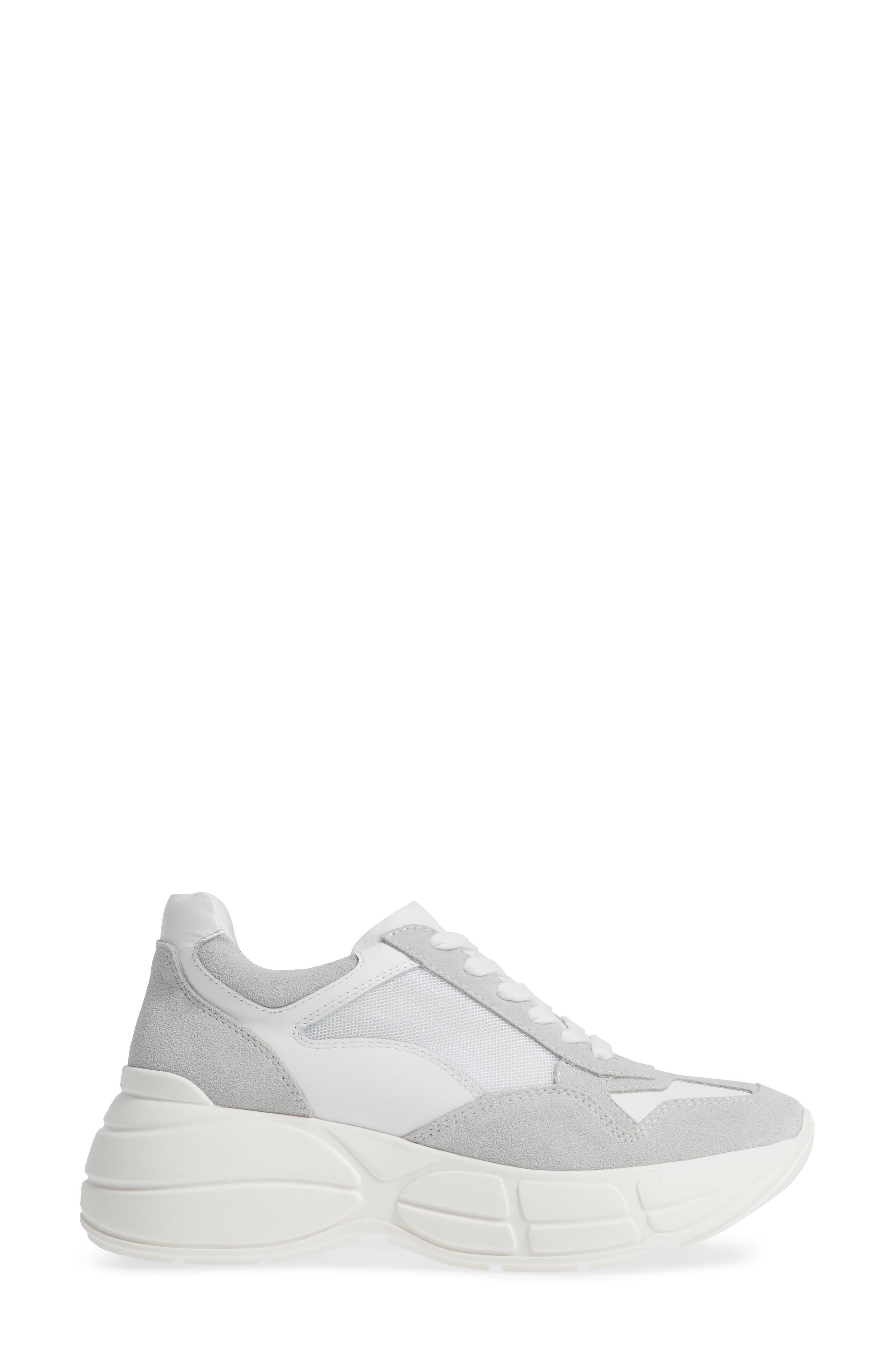 Memory Platform Wedge Sneaker, Alternate, color, WHITE MULTI