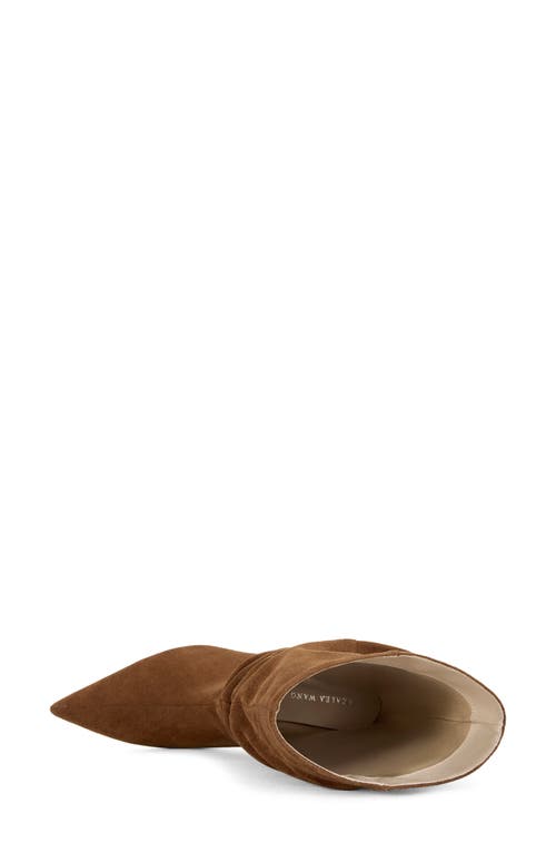 Azalea Wang Asaf Slouch Shaft Bootie In Brown