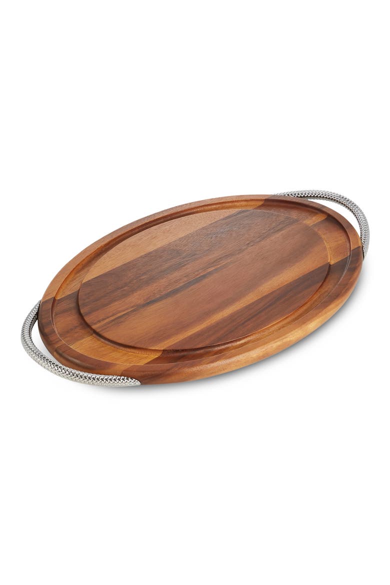 Braid Carving Board, Main, color, BROWN