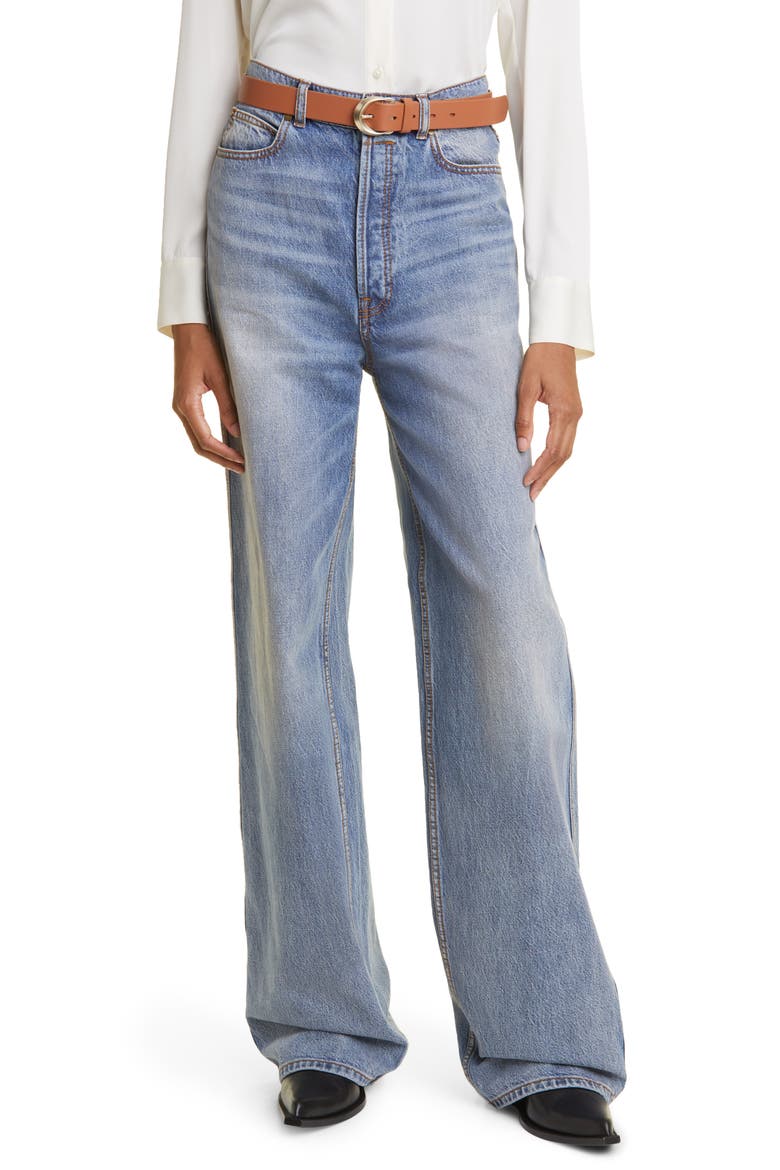 Luminosity Straight Leg Jeans, Main, color, BRINY BLUE