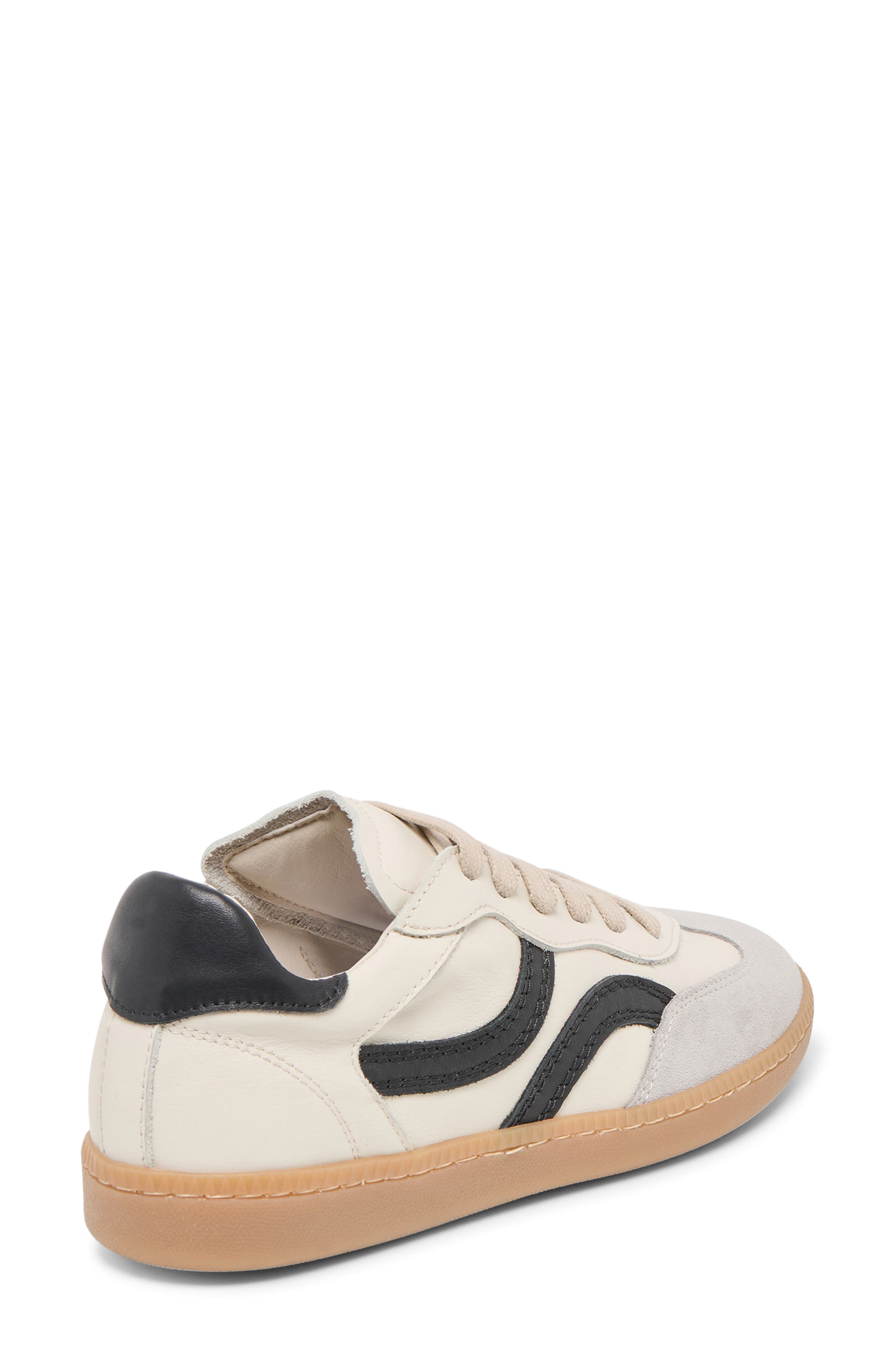 Dolce Vita Rebel Sneaker, Alternate, color, White/Black Leather