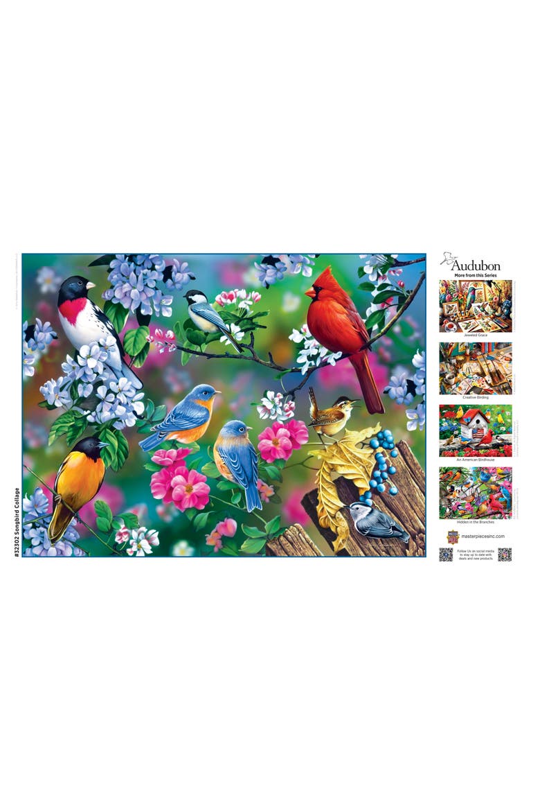 Songbird Collage 300 Piece Jigsaw Puzzle, Alternate, color, Multicolor