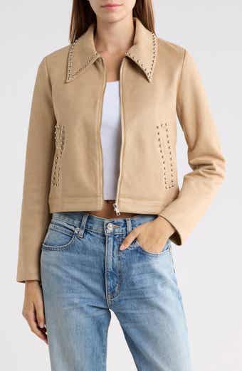 Hurleigh Studded Faux Suede Jacket