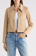 Princess Polly Hurleigh Studded Faux Suede Jacket
