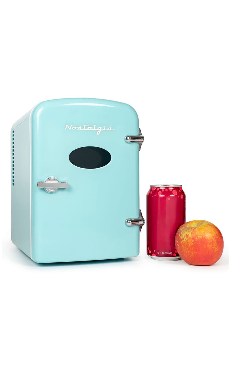 Nostalgia Electrics Retro 6-Can Personal Cooling and Heating Refrigerator, Alternate, color, 