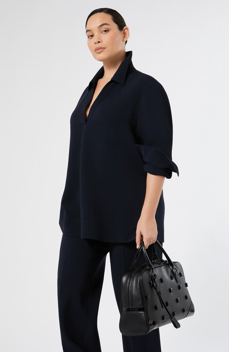 Marina Rinaldi Franz Wide Leg Pants, Alternate, color, Midnight Blue