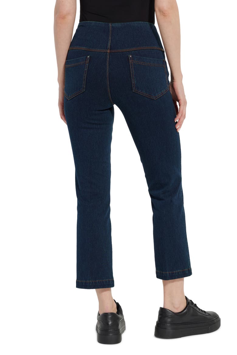 'Lyssentials Pull-On Baby Bootcut Ankle Jeans, Alternate, color, INDIGO