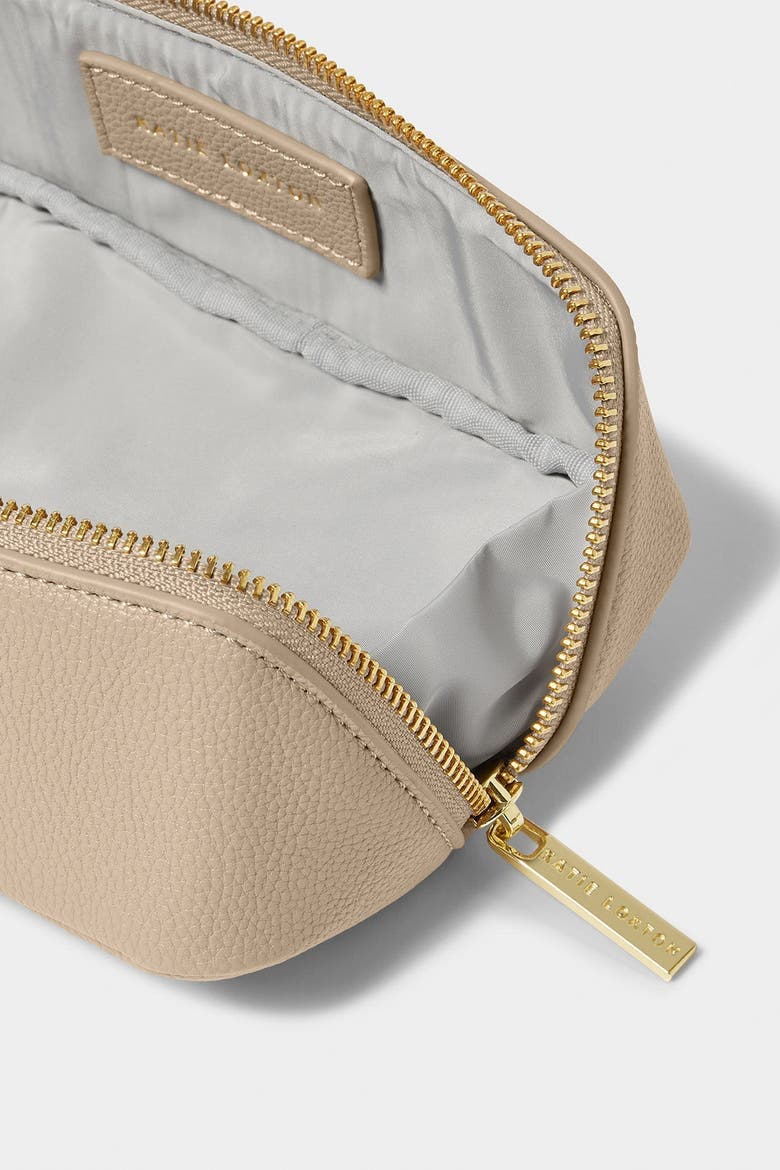 Small Make Up and Toiletry Bag, Alternate, color, Light Taupe