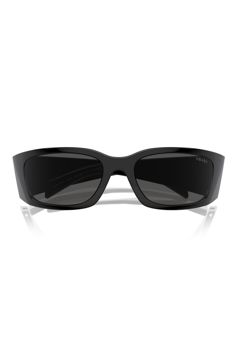 60mm Symbole Butterfly Sunglasses, Main, color, BLACK