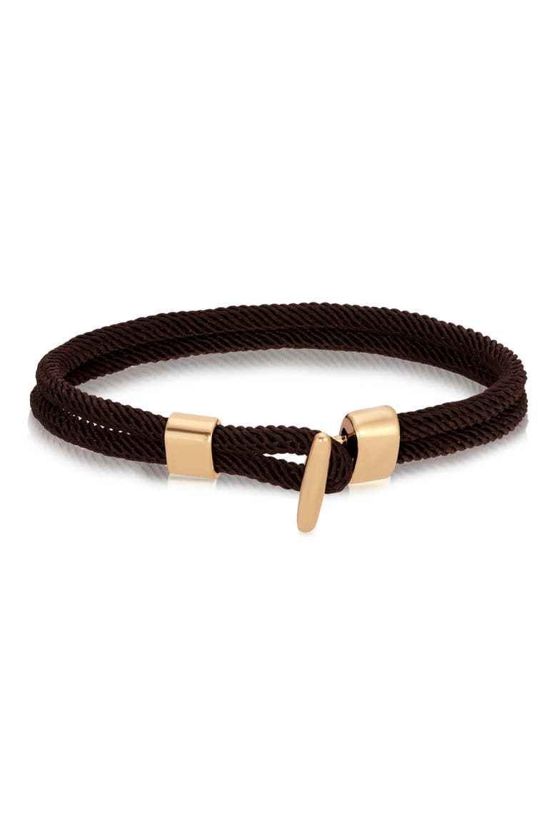 Men's Paracord Bracelet, Main, color, BROWN