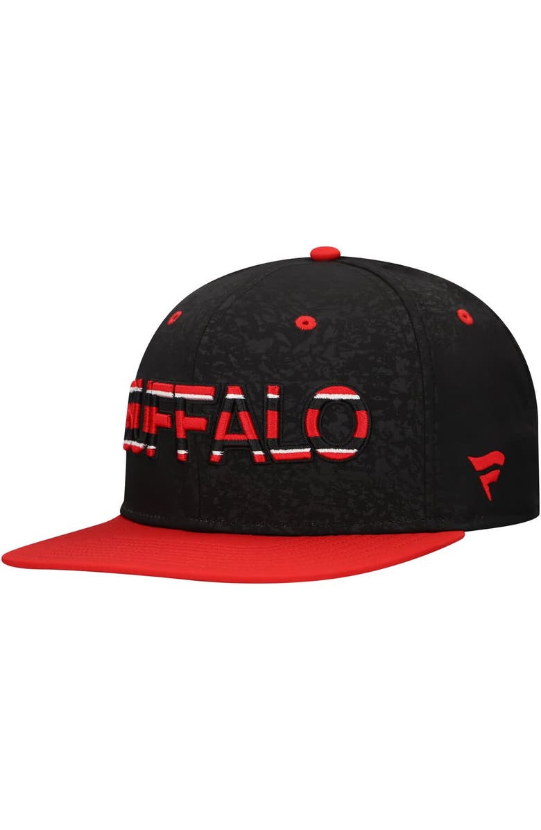 FANATICS Men's Fanatics Black/Red Buffalo Sabres Alternate Logo Snapback Hat, Alternate, color,