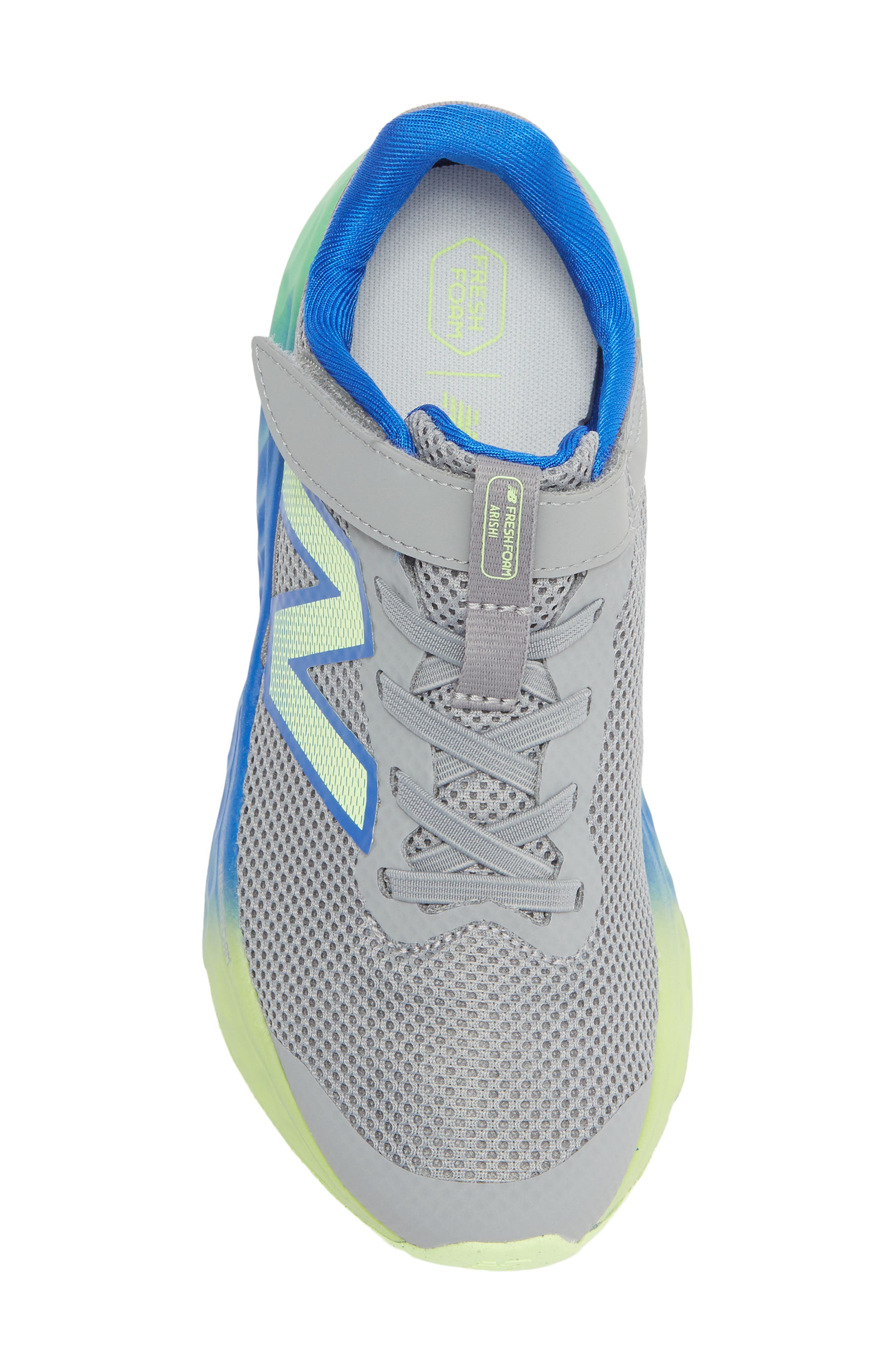 New Balance Kids' Arishi Sneaker, Alternate, color, Slate Grey/ Blue Gemstone