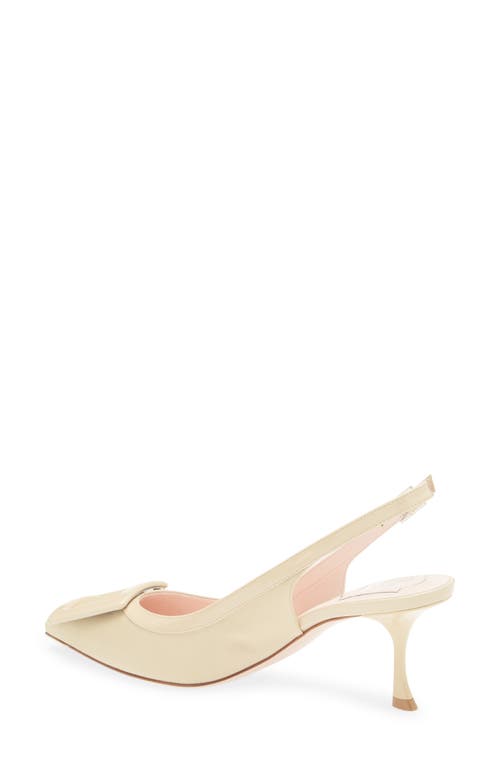 Roger Vivier Viv In The City Grosgrain Slingback Pumps In Neutral