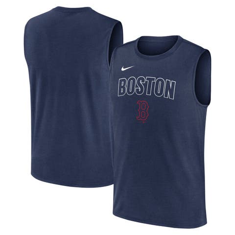 Men's Nike Navy Boston Red Sox Knockout Performance Muscle Tank Top