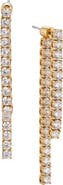 Nadri Cubic Zirconia Linear Drop Ear Jackets