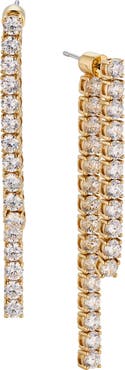 Nadri Cubic Zirconia Linear Drop Ear Jackets