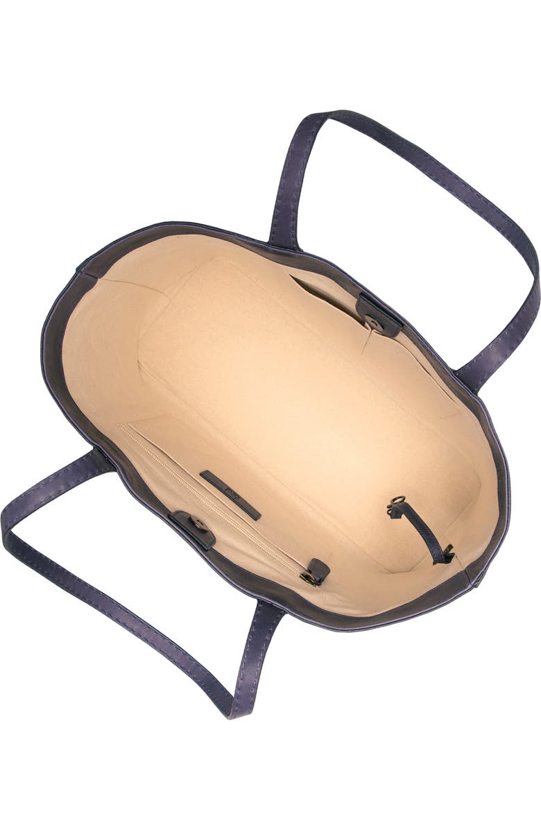 Frye Melissa Leather Shopper, Alternate, color, Eggplant