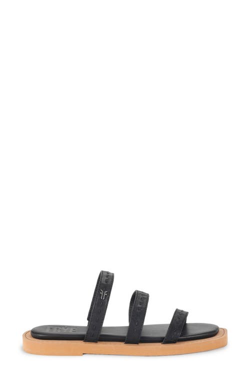 Frye Faye Strappy Slide Sandal In Black