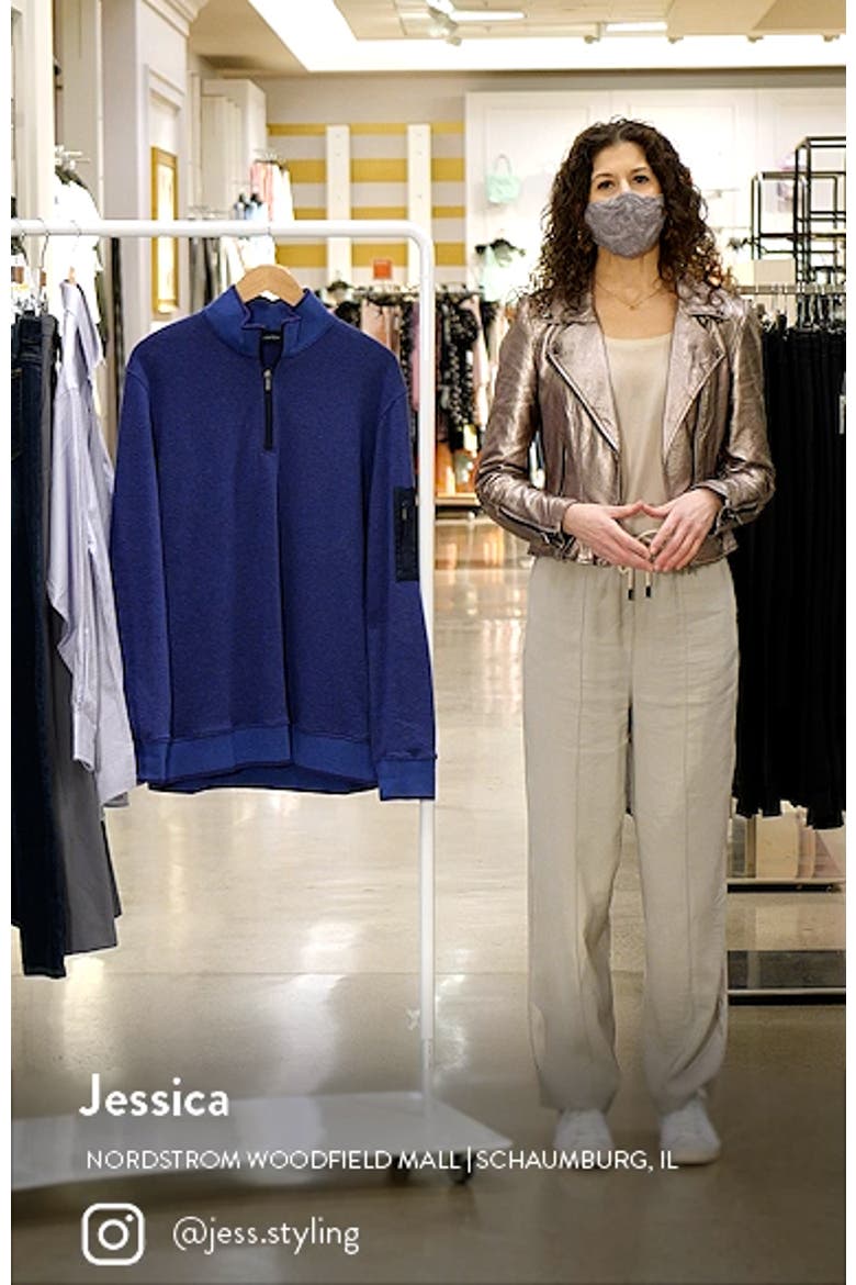 Cotton Blend Quarter Zip Pullover video