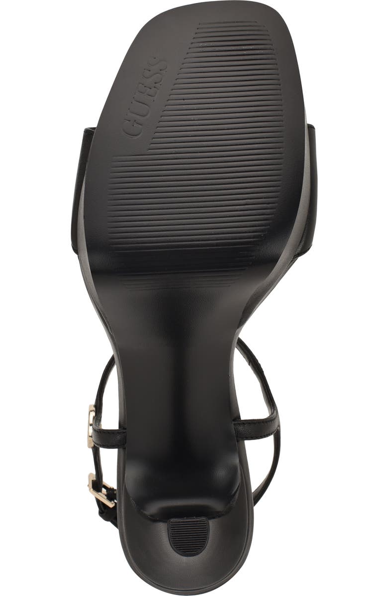 GUESS Hendora Ankle Strap Platform Sandal, Alternate, color, Black