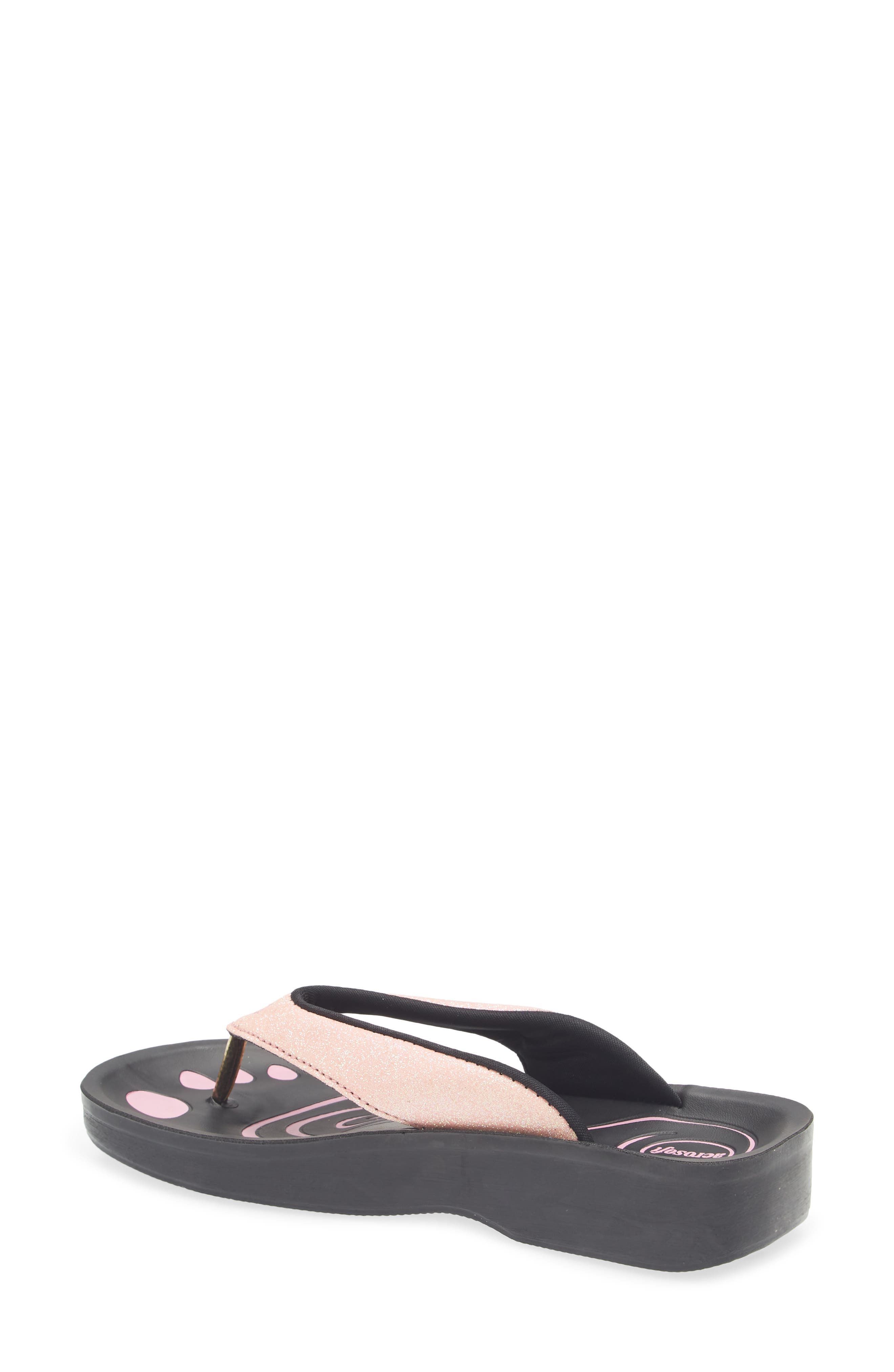 Glitter Strap Sandal, Alternate, color, PINK