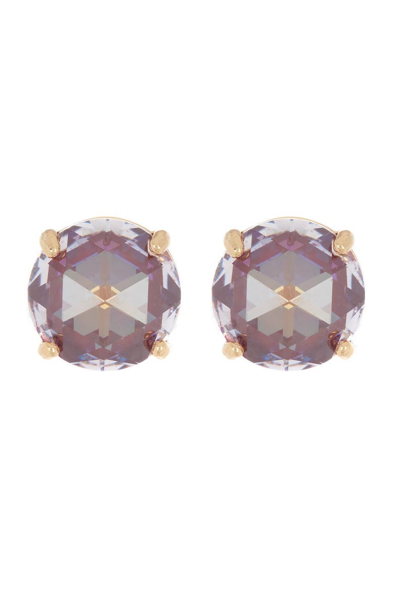 round cz stud earrings, Main, color, BERRY