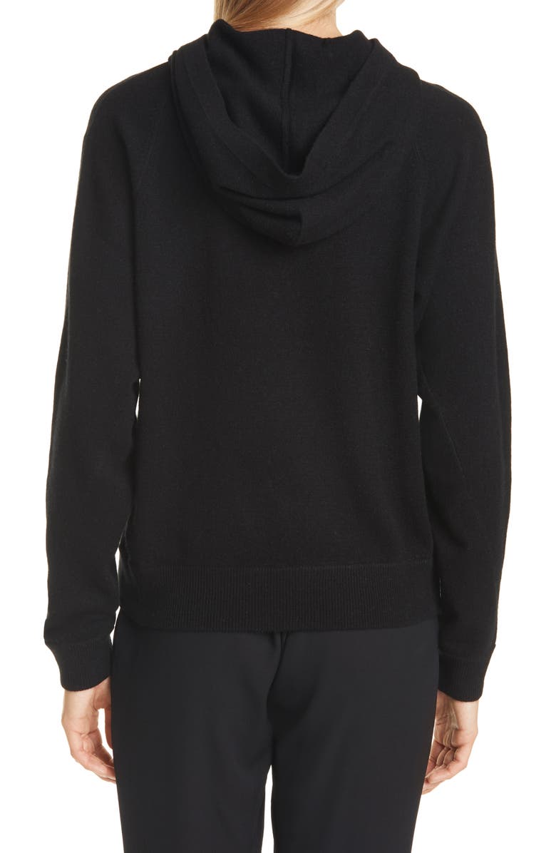 Vince Overlap Wool & Cashmere Hooded Sweater, Alternate, color,