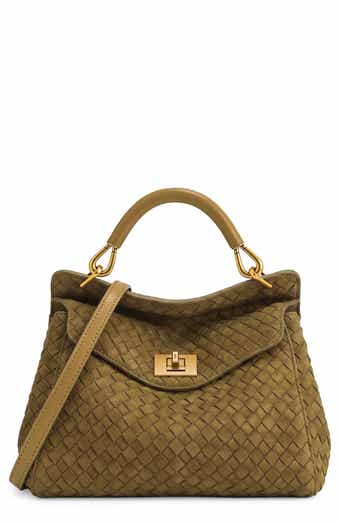 Lucia Faux Suede Top Handle Bag