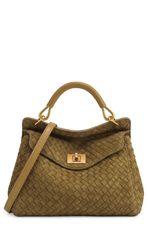 JW PEI Lucia Faux Suede Top Handle Bag in Olive Green at Nordstrom