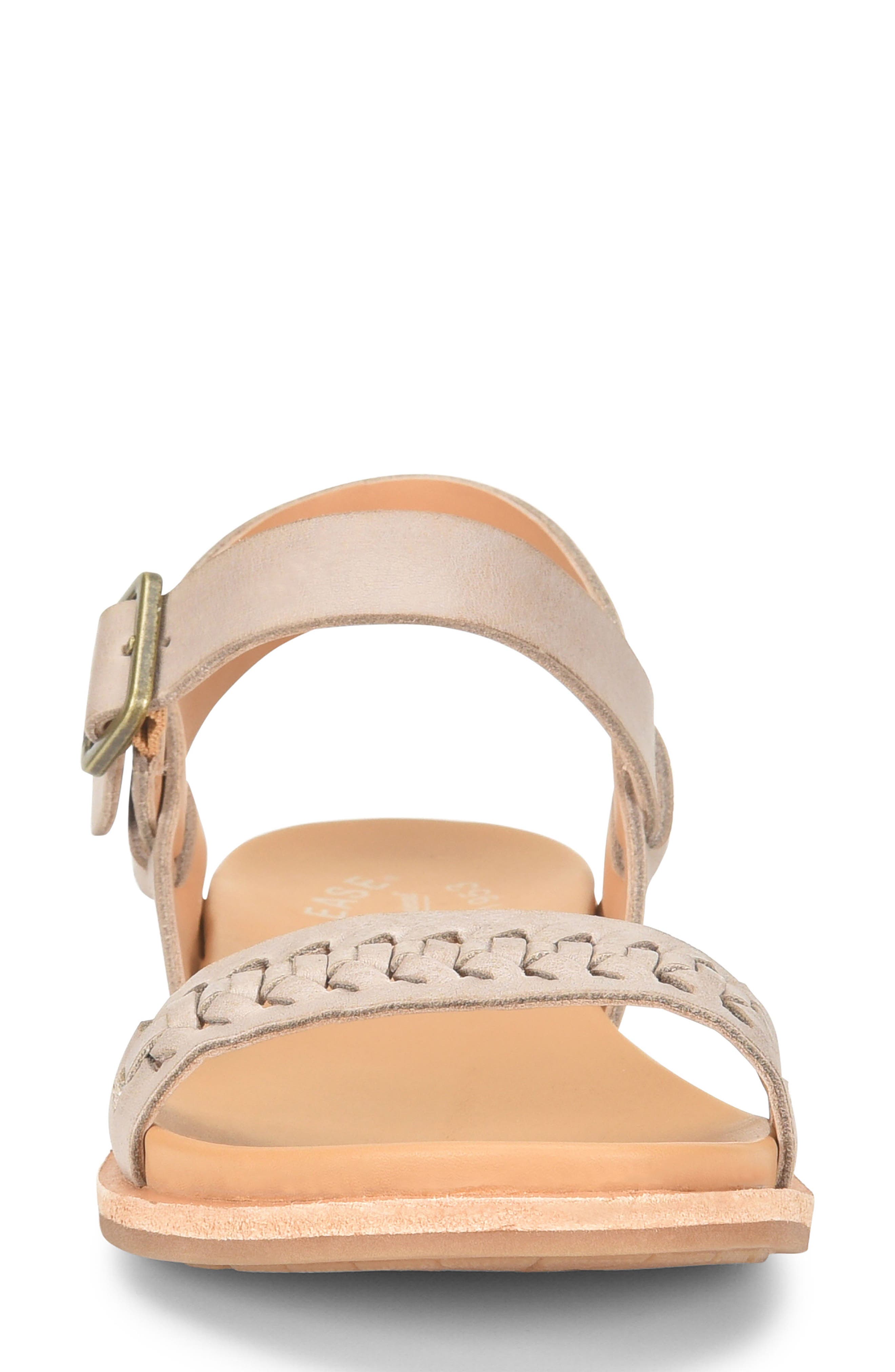Yucca Braid Sandal, Alternate, color, GREY LEATHER
