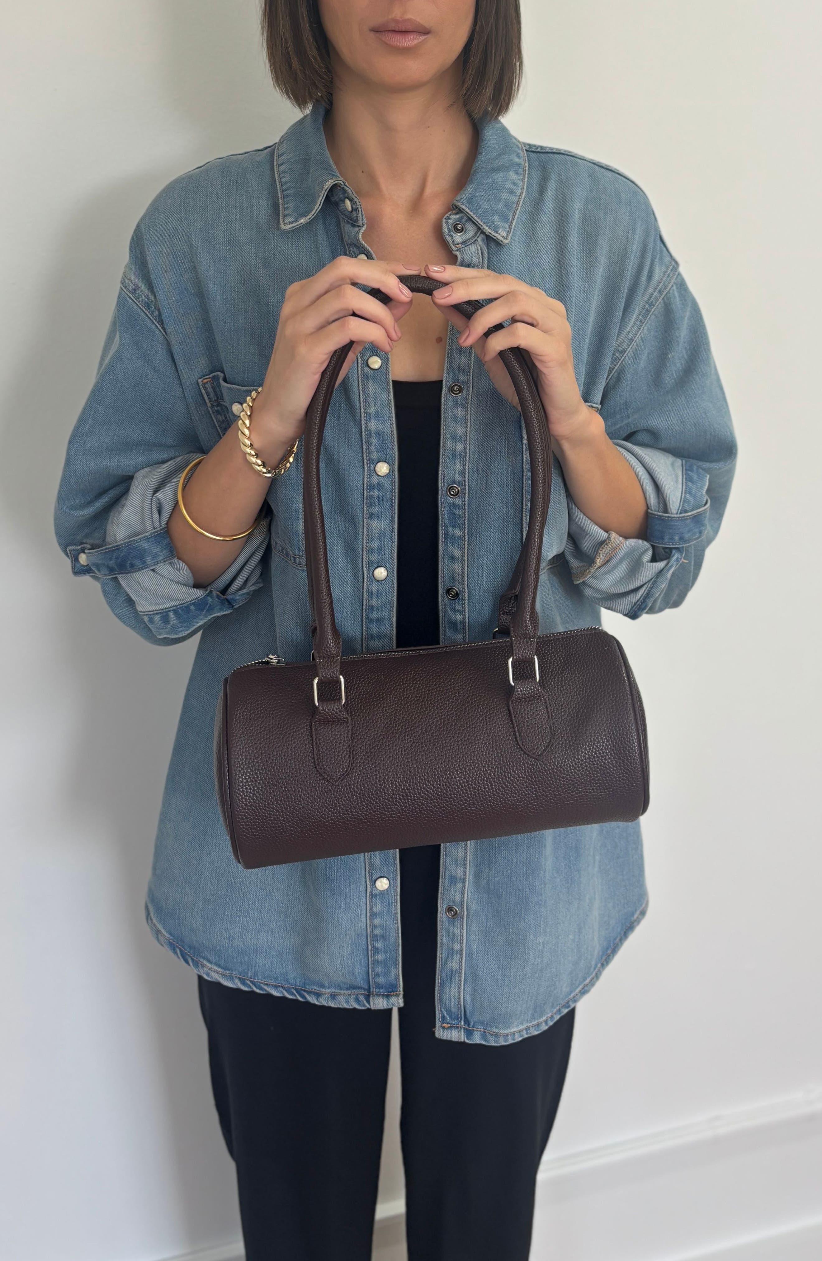 Adornia Rounded Shoulder Bag, Alternate, color, Brown