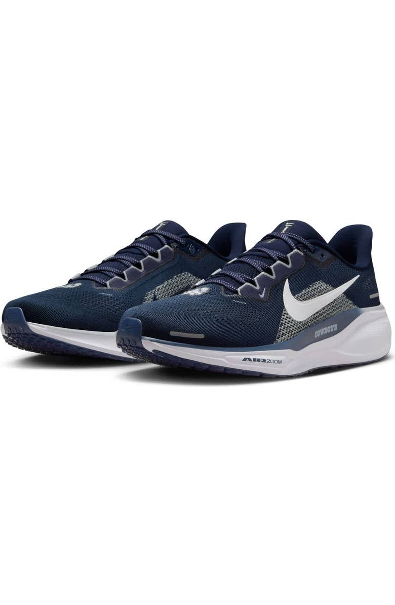 Nike Unisex Nike Navy Dallas Cowboys Zoom Pegasus 41 Running Shoes, Alternate, color,