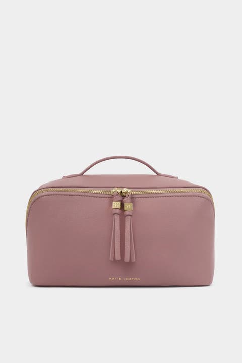 Soho Large Makeup And Toiletry Bag In Deep Rose